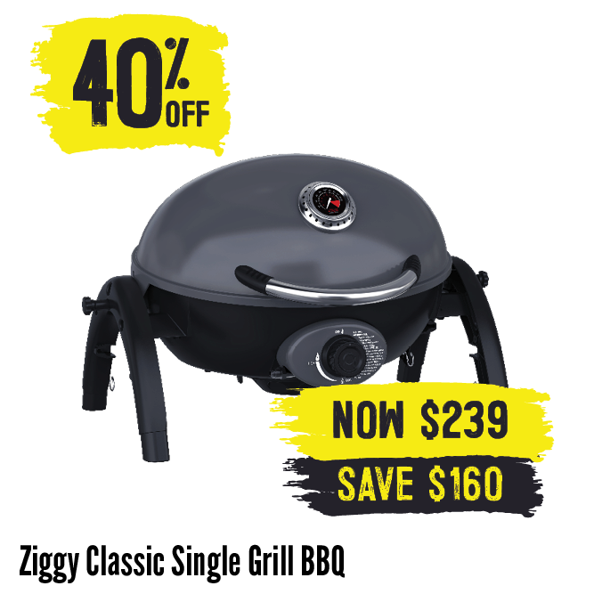 Now $239 Save $160 Ziggy Classic Single Grill BBQ | Shop Now